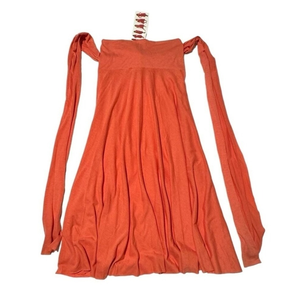 Elan Orange Convertible Wrap Maxi Dress S/P Made in USA - Picture 4 of 7